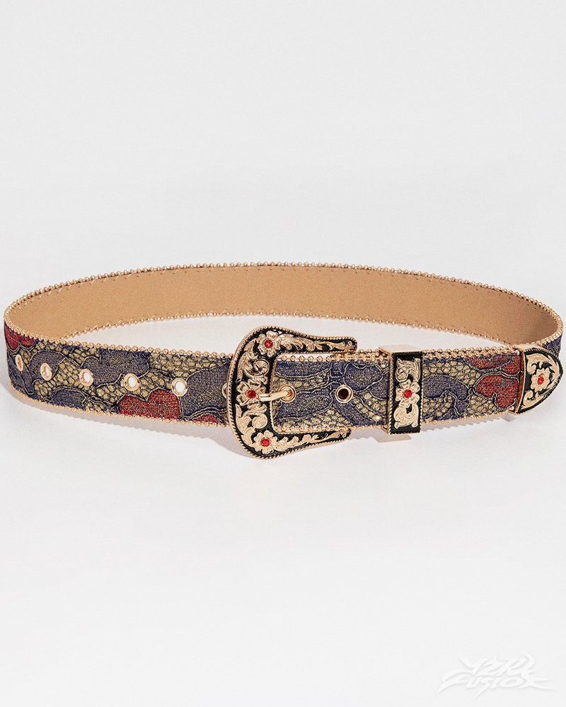 OFFSEAL Y2K Floral Western Belt