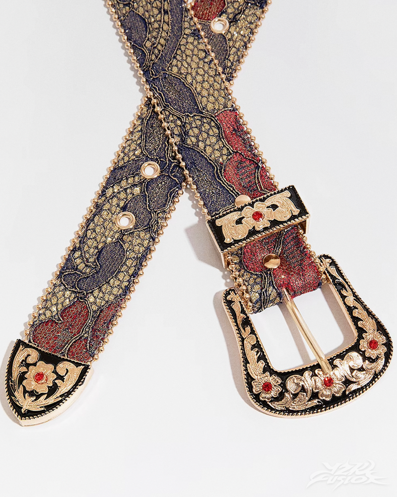 OFFSEAL Y2K Floral Western Belt