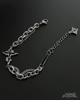 OFFSEAL Y2K Gothic Cross Bracelet