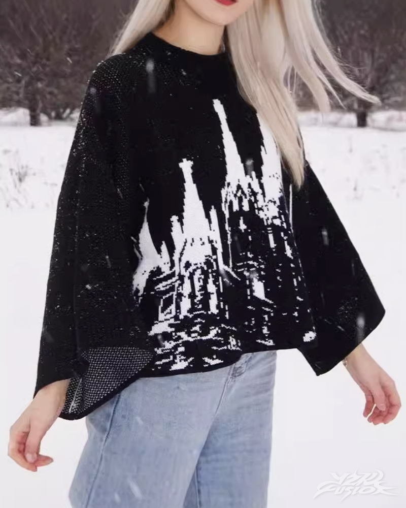 OFFSEAL Y2K Gothic Sweater