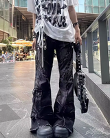 OFFSEAL Y2K Grunge Flare Jeans