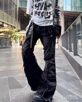 OFFSEAL Y2K Grunge Flare Jeans