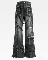 OFFSEAL Y2K Grunge Flare Jeans