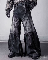 OFFSEAL Y2K Grunge Patchwork Jeans