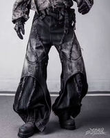 OFFSEAL Y2K Grunge Patchwork Jeans