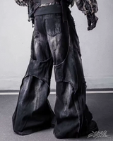 OFFSEAL Y2K Grunge Patchwork Jeans