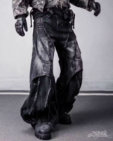 OFFSEAL Y2K Grunge Patchwork Jeans