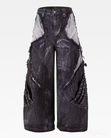OFFSEAL Y2K Grunge Wide Leg Jeans