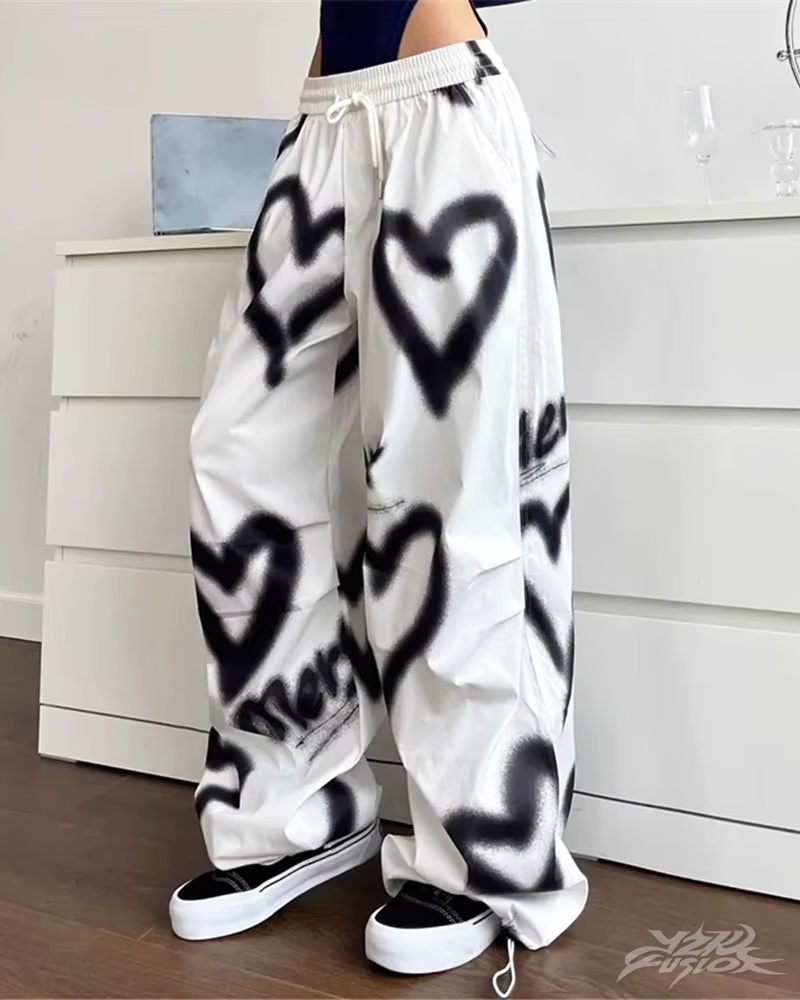 OFFSEAL Y2K Heart Joggers