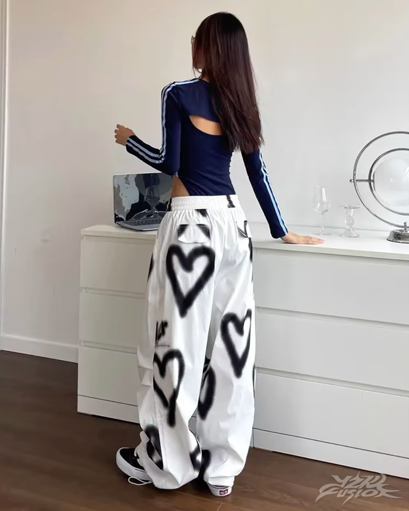 OFFSEAL Y2K Heart Joggers