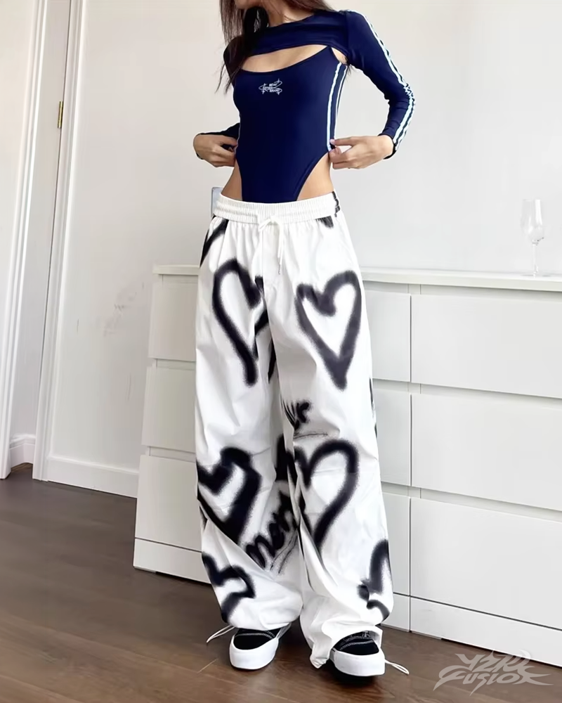 OFFSEAL Y2K Heart Joggers