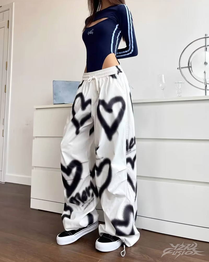 OFFSEAL Y2K Heart Joggers