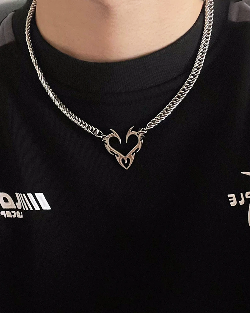 OFFSEAL Y2K Heart Necklace