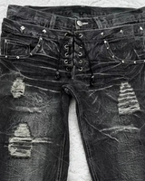 OFFSEAL Y2K Lace Up Jeans