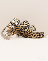 OFFSEAL Y2K Leopard Print Western Belt