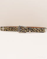 OFFSEAL Y2K Leopard Print Western Belt