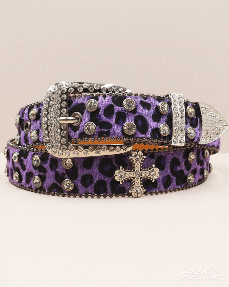 OFFSEAL Y2K Leopard Print Western Belt