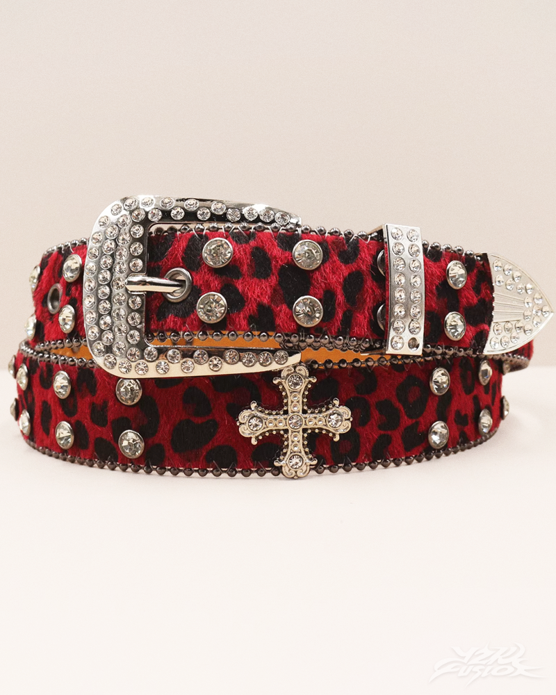 OFFSEAL Y2K Leopard Print Western Belt