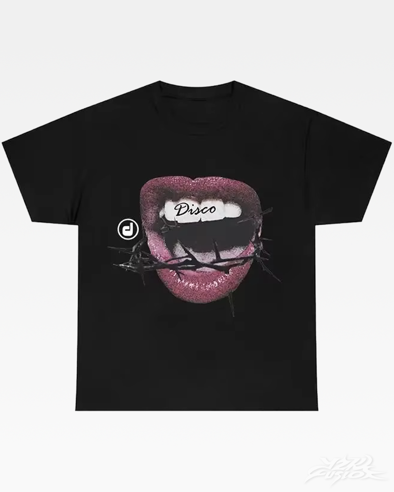 OFFSEAL Y2K Lips Graphic T-Shirt