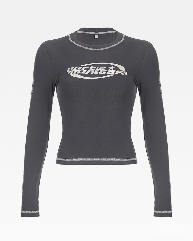 OFFSEAL Y2K Long-Sleeve Top