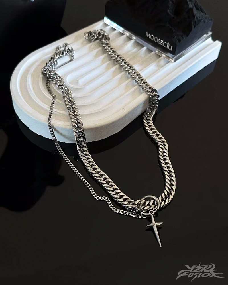 OFFSEAL Y2K Men's Star Necklace