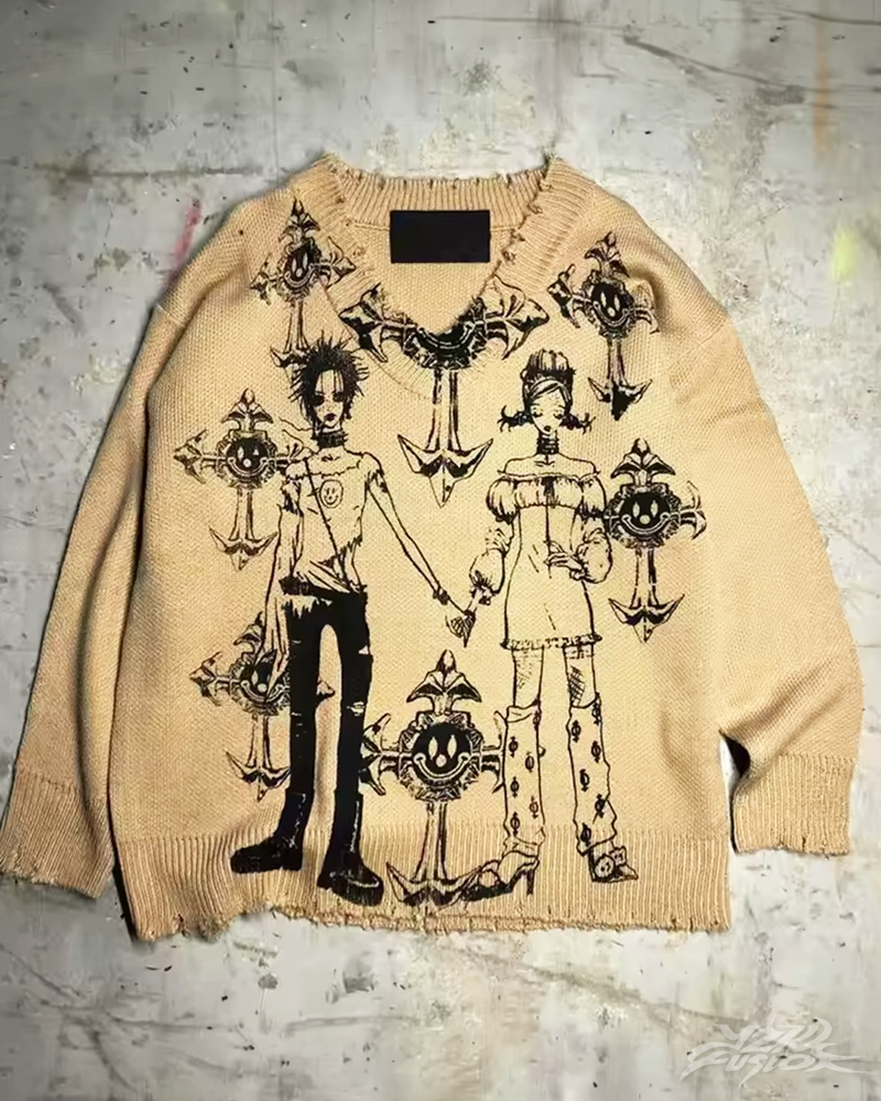OFFSEAL Y2K Nana Sweater