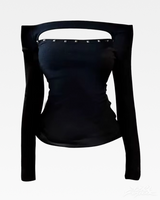 OFFSEAL Y2K Off The Shoulder Top