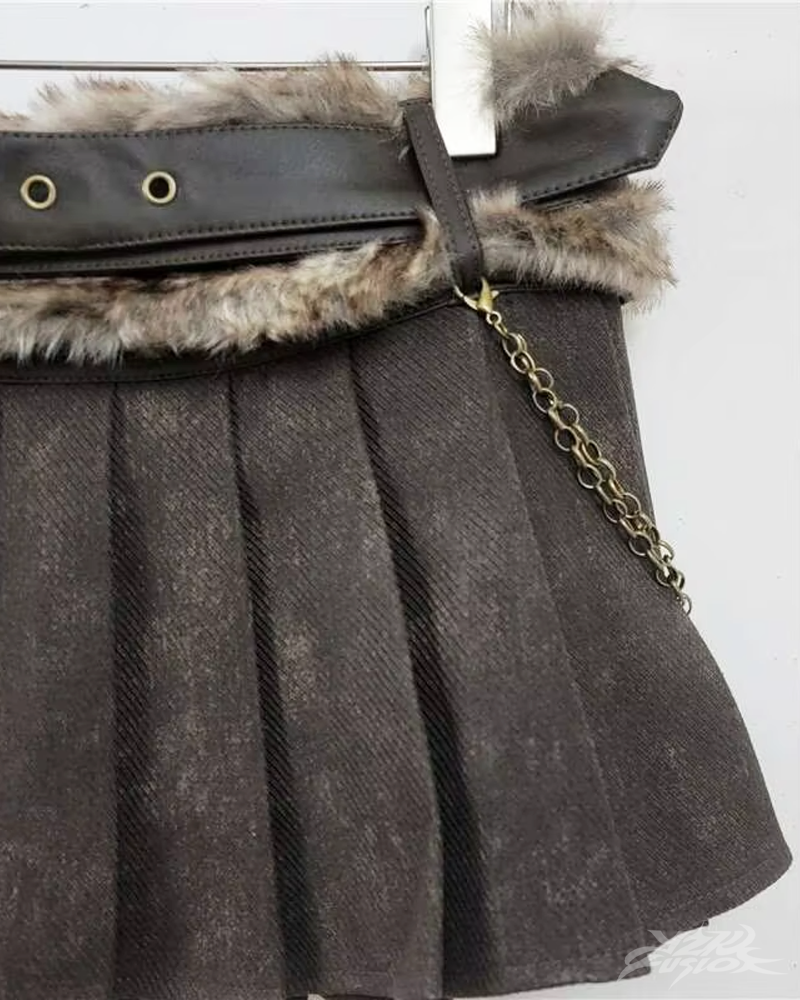OFFSEAL Y2K Pleated Skirt
