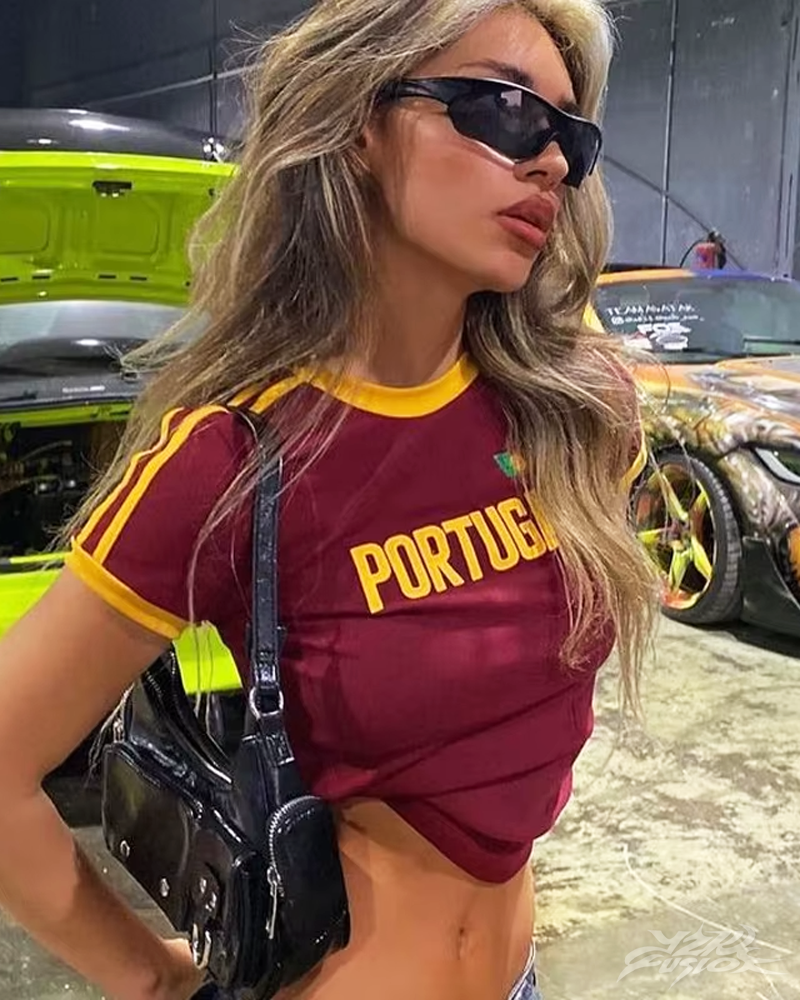 OFFSEAL Y2K Portugal Crop Top