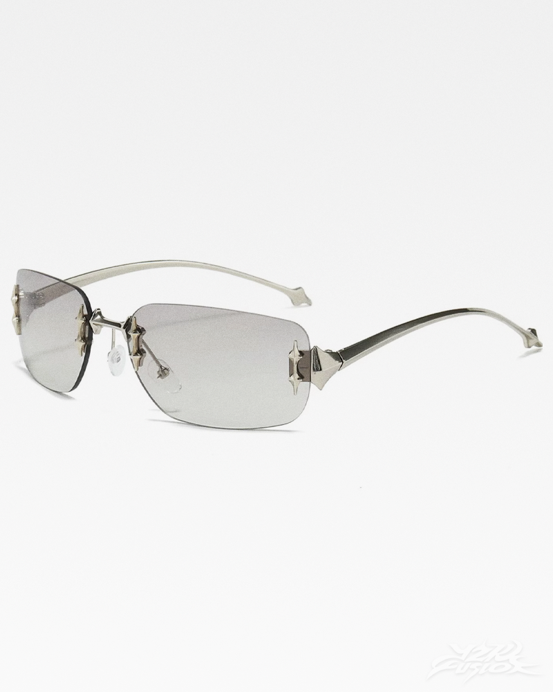 OFFSEAL Y2K Rectangle Rimless Sunglasses