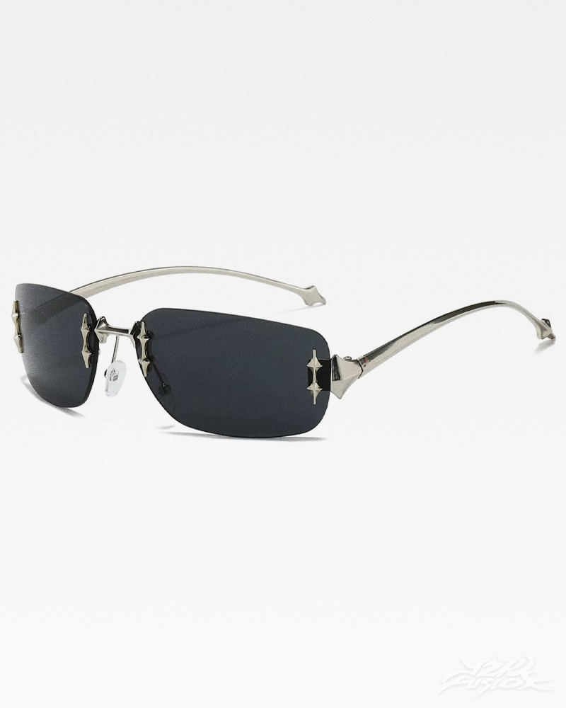 OFFSEAL Y2K Rectangle Rimless Sunglasses