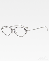 OFFSEAL Y2K Rhinestone Oval Sunglasses