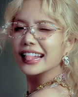 OFFSEAL Y2K Rhinestone Oval Sunglasses