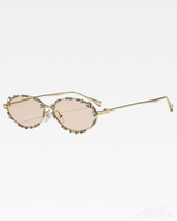 OFFSEAL Y2K Rhinestone Oval Sunglasses