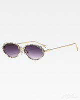OFFSEAL Y2K Rhinestone Oval Sunglasses