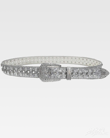 OFFSEAL Y2K Rhinestone Silver Belt