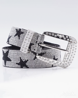 OFFSEAL Y2K Rhinestone Star Belt