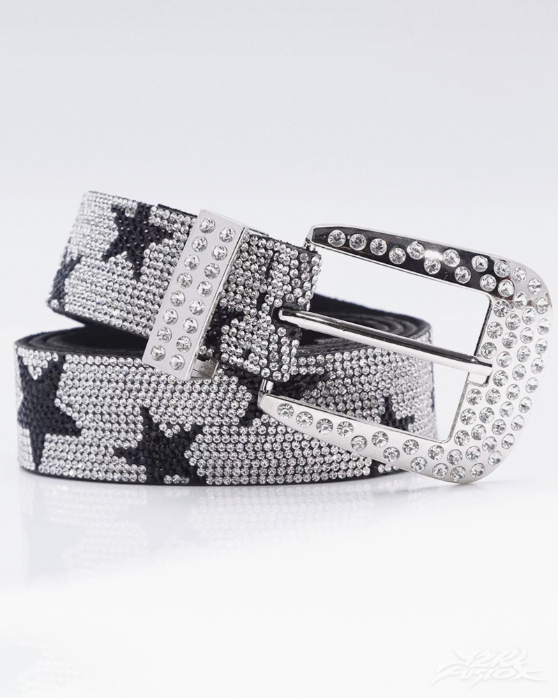 OFFSEAL Y2K Rhinestone Star Belt