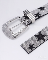 OFFSEAL Y2K Rhinestone Star Belt