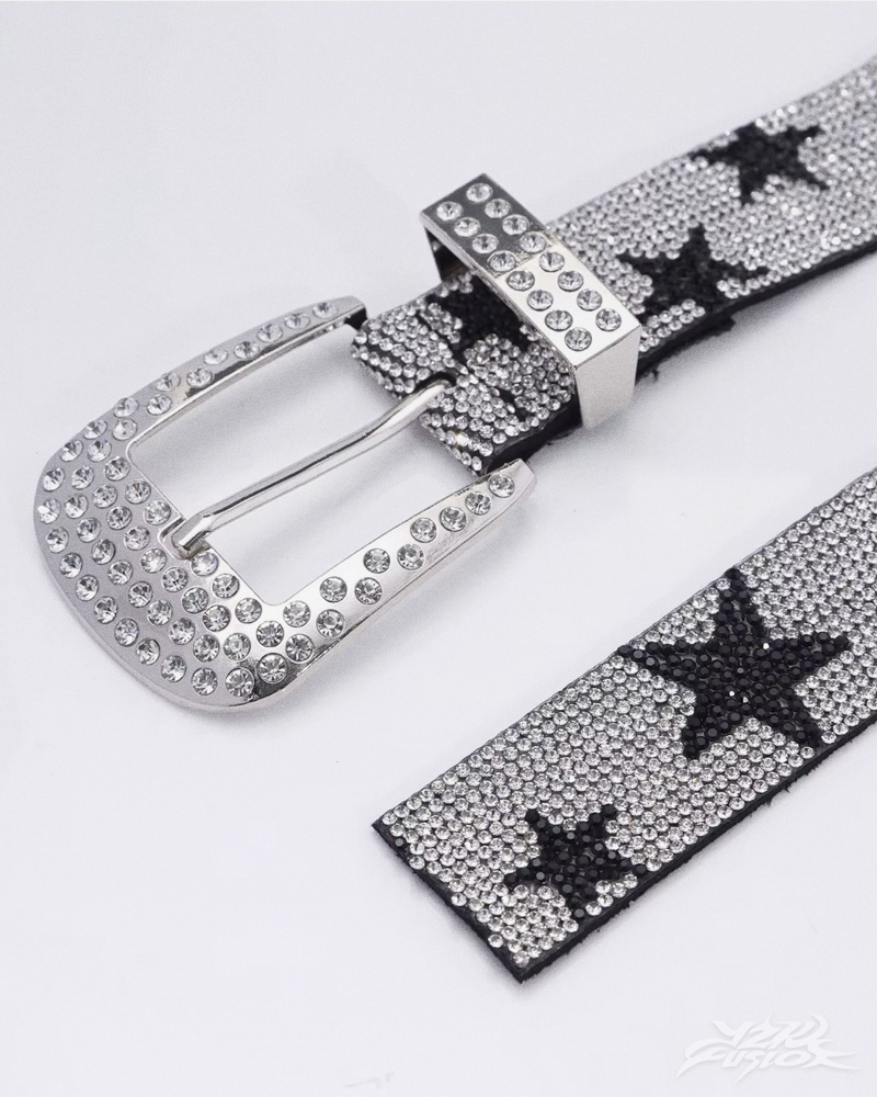 OFFSEAL Y2K Rhinestone Star Belt