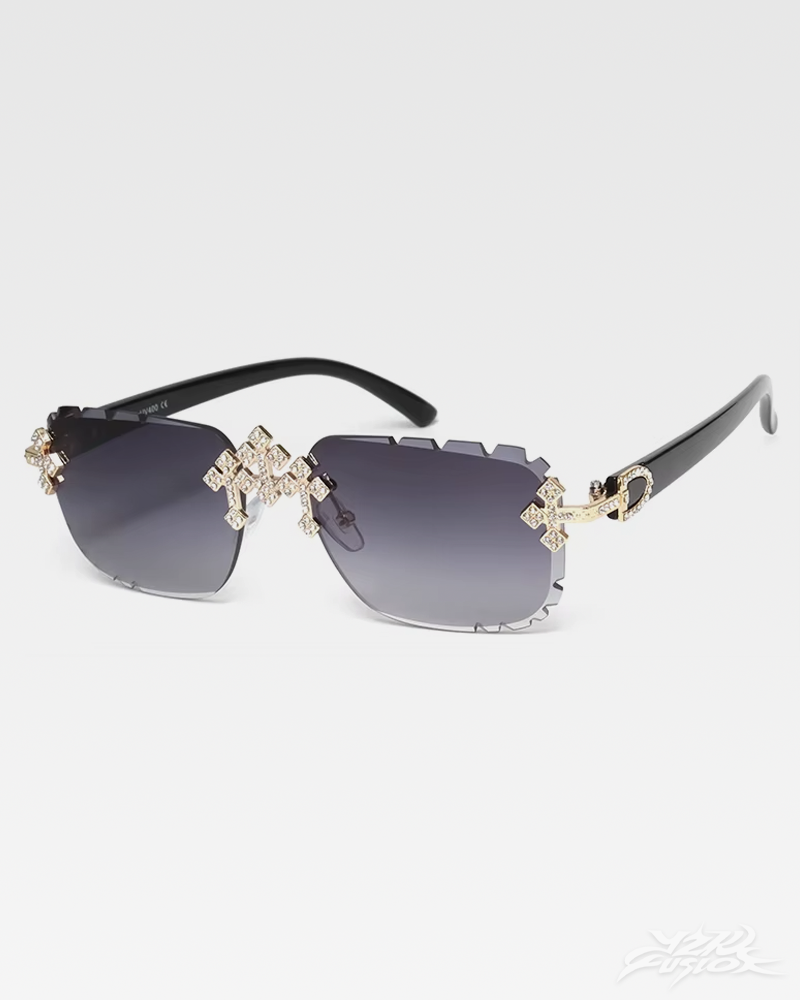 OFFSEAL Y2K Rhinestone Sunglasses