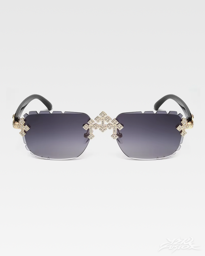 OFFSEAL Y2K Rhinestone Sunglasses
