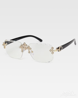 OFFSEAL Y2K Rhinestone Sunglasses