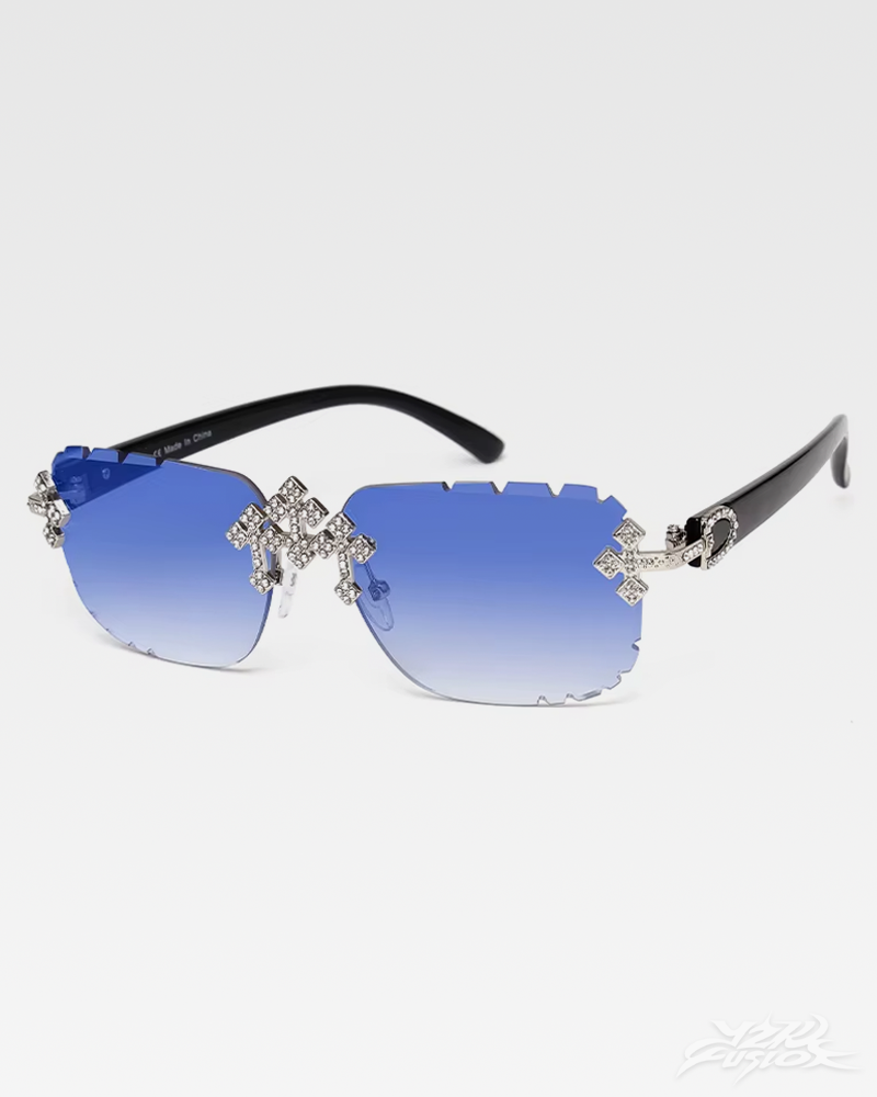 OFFSEAL Y2K Rhinestone Sunglasses