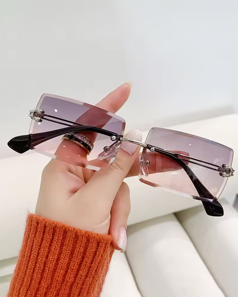 OFFSEAL Y2K Rimless Sunglasses 3