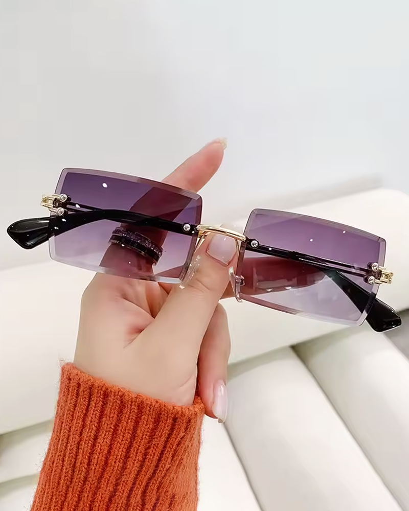 OFFSEAL Y2K Rimless Sunglasses 3