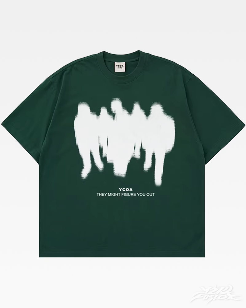 OFFSEAL Y2K Shadow Silhouettes Shirt