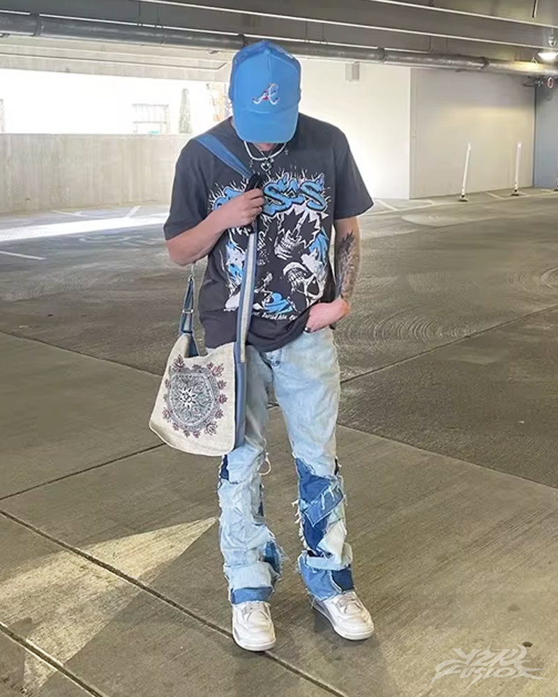 OFFSEAL Y2K Skull Shirt