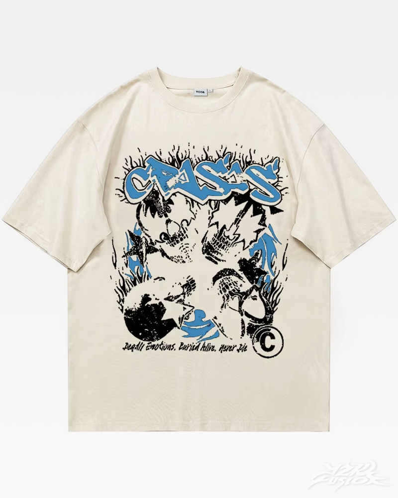 OFFSEAL Y2K Skull Shirt
