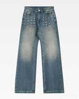 OFFSEAL Y2K Studded Baggy Jeans